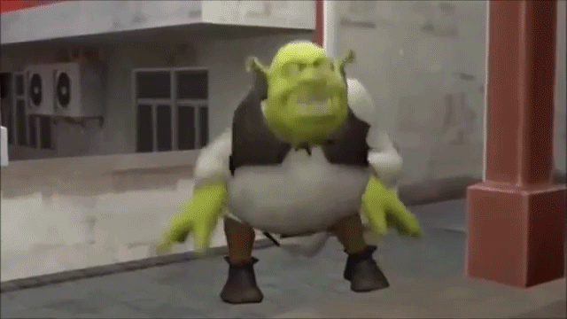 Shrek Walks Gif